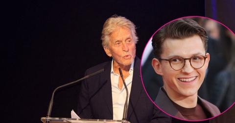 Image of Michael Douglas and Tom Holland
