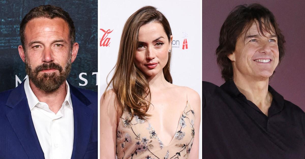 Composite photo of Ben Affleck, Ana de Armas and Tom Cruise
