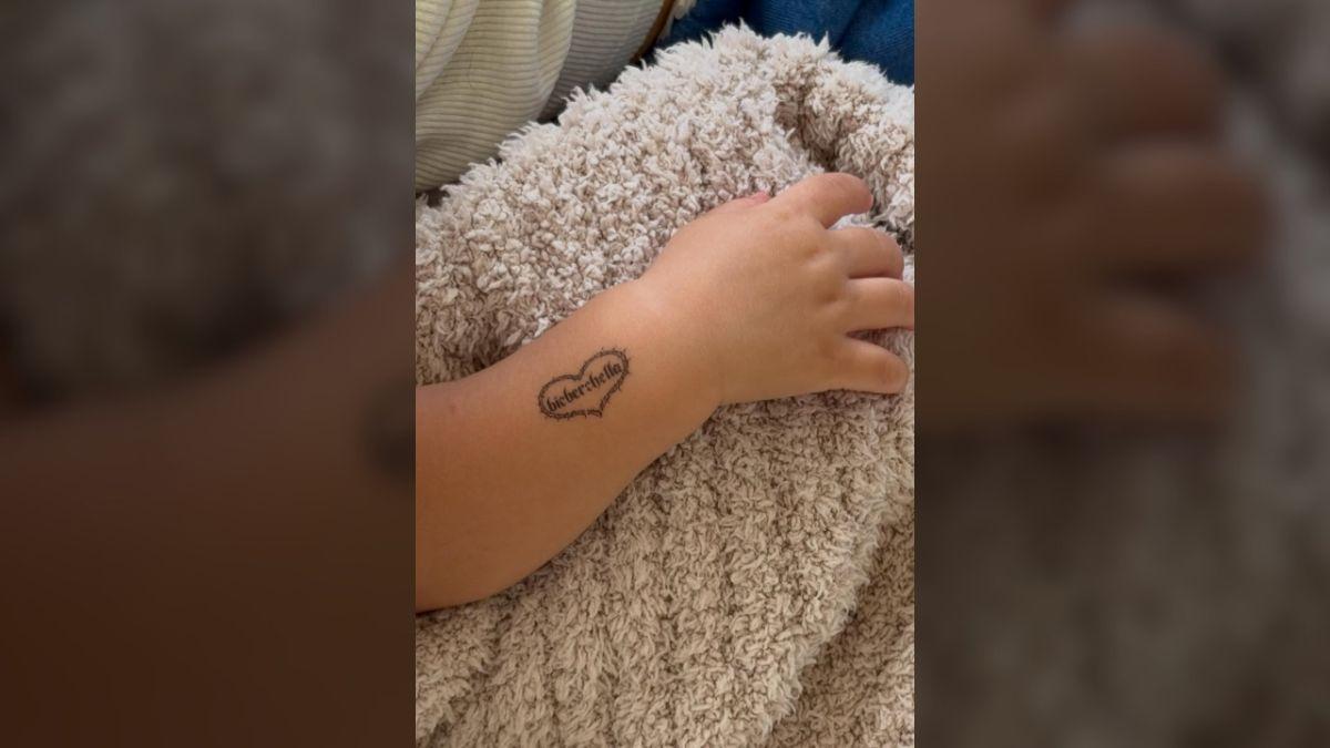 Photo of Justin and Hailey Bieber's son, Jack Blues, also rocked a temporary tattoo at Coachella 2026.
