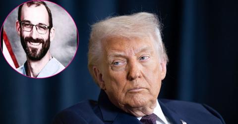 composite photo of donald trump and alex pretti
