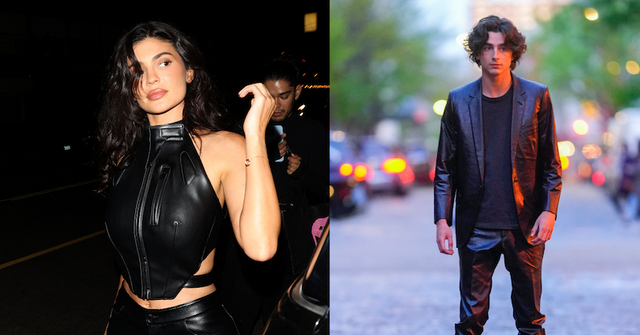 kylie jenner timothee spotted event