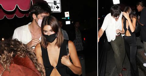 kaia gerber and jacob elordi are camera shy as the couple go club hopping