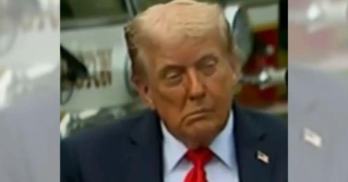 photo of Donald Trump's droopy face during the 9/11 memorial at the Pentagon sparked concerns for his health