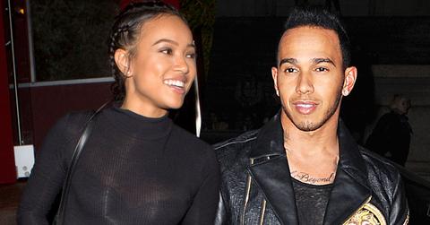 Karrueche Tran & Lewis Hamilton Dating Helicopter Date