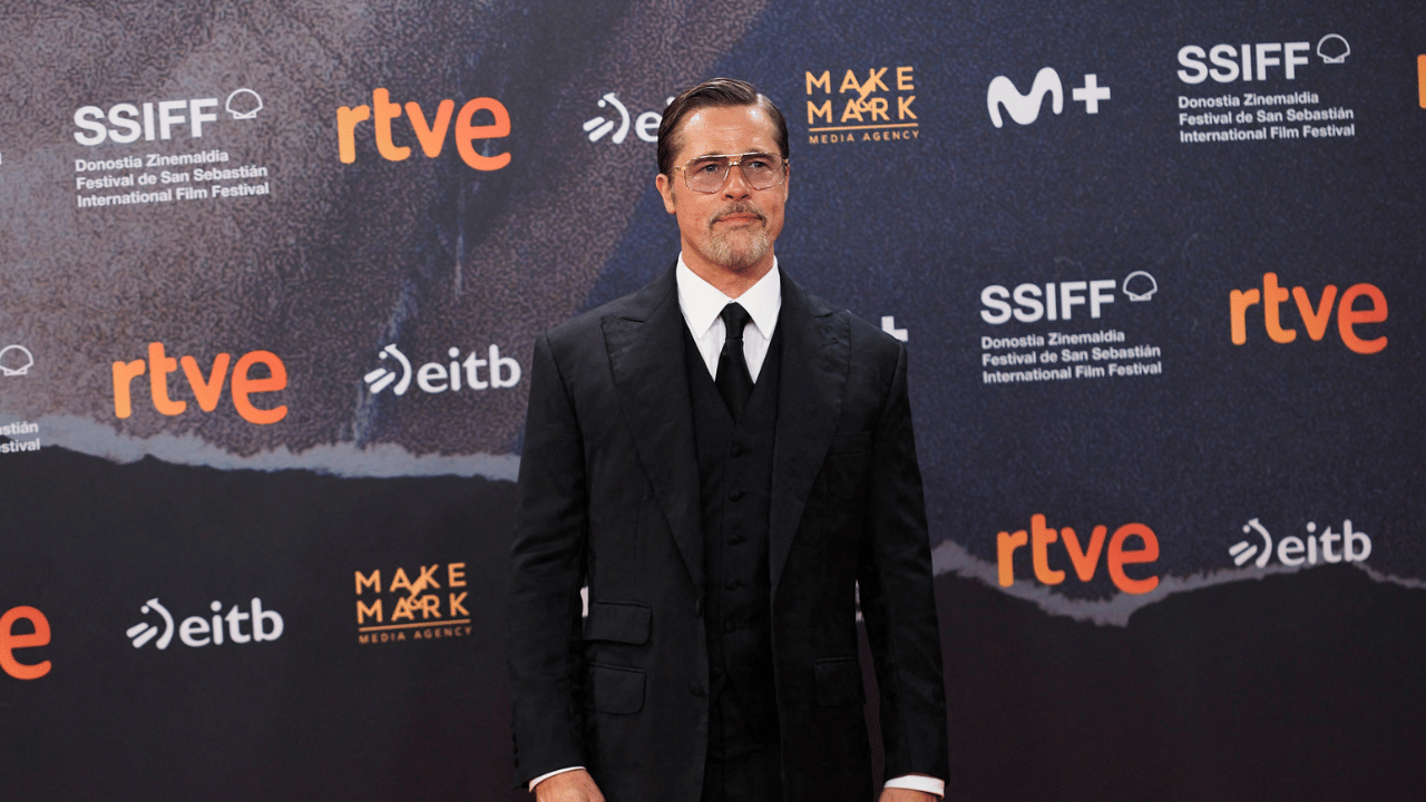 Image of Brad Pitt returned to the San Sebastian International Film Festival 17 years after his last appearance at the event.
