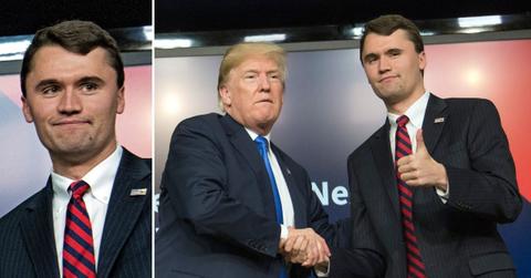 photo of Charlie Kirk, Donald Trump.