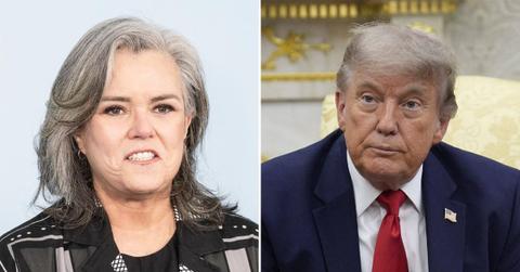 Photo of Rosie O’Donnell and Donald Trump.