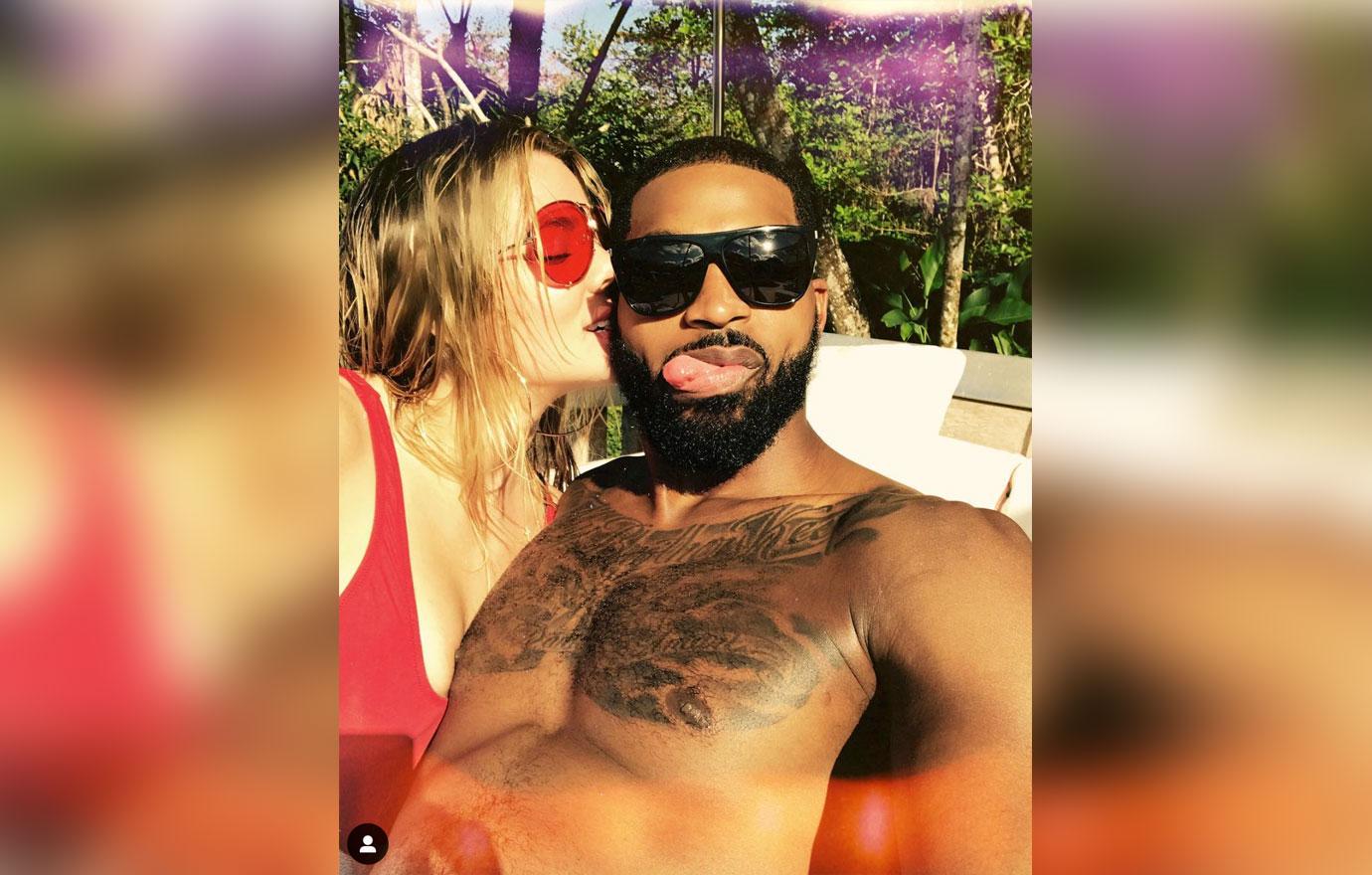 Khloe Kardashian Tristan Thompson Kissing Reconciliation Getting Back Together Rumors