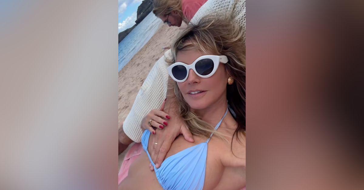 Image of Heidi Klum is not afraid to strip down in front of her family.