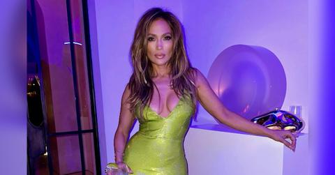jennifer lopez stuns in green dress on date night pp