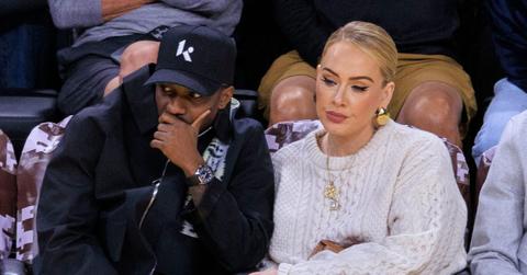 adele context viral meme sulking ignoring camera nba game