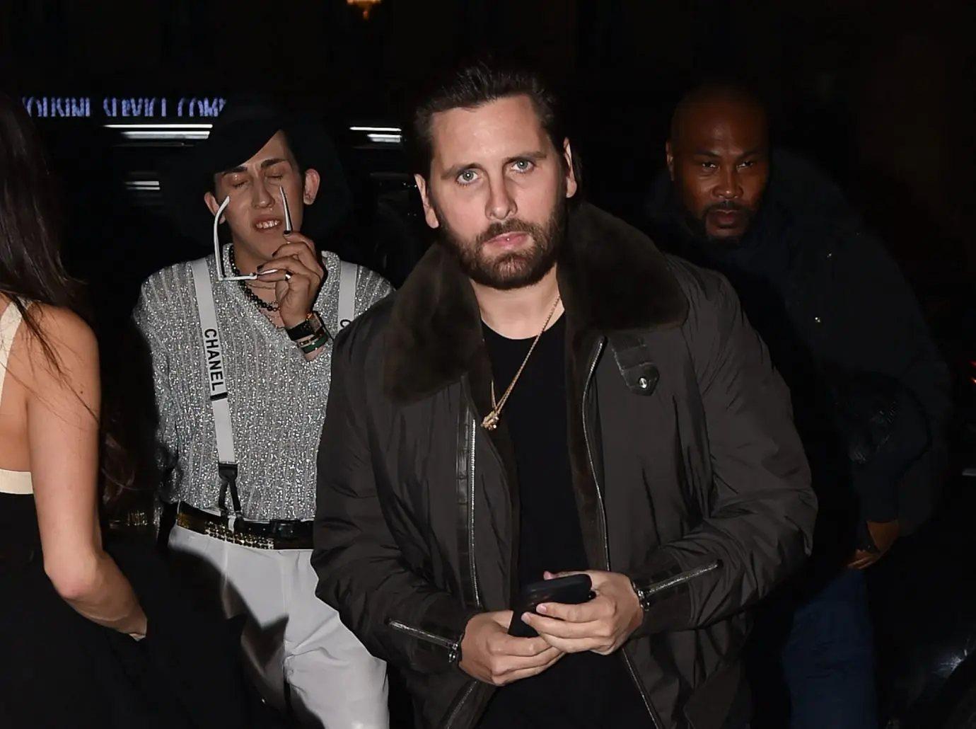 scott disick comments flame emoji kim kardashian thong photos