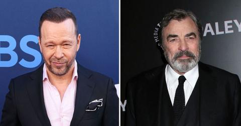 Photo of Donnie Wahlberg and Tom Selleck.