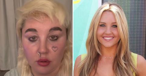 Two photos of Amanda Bynes