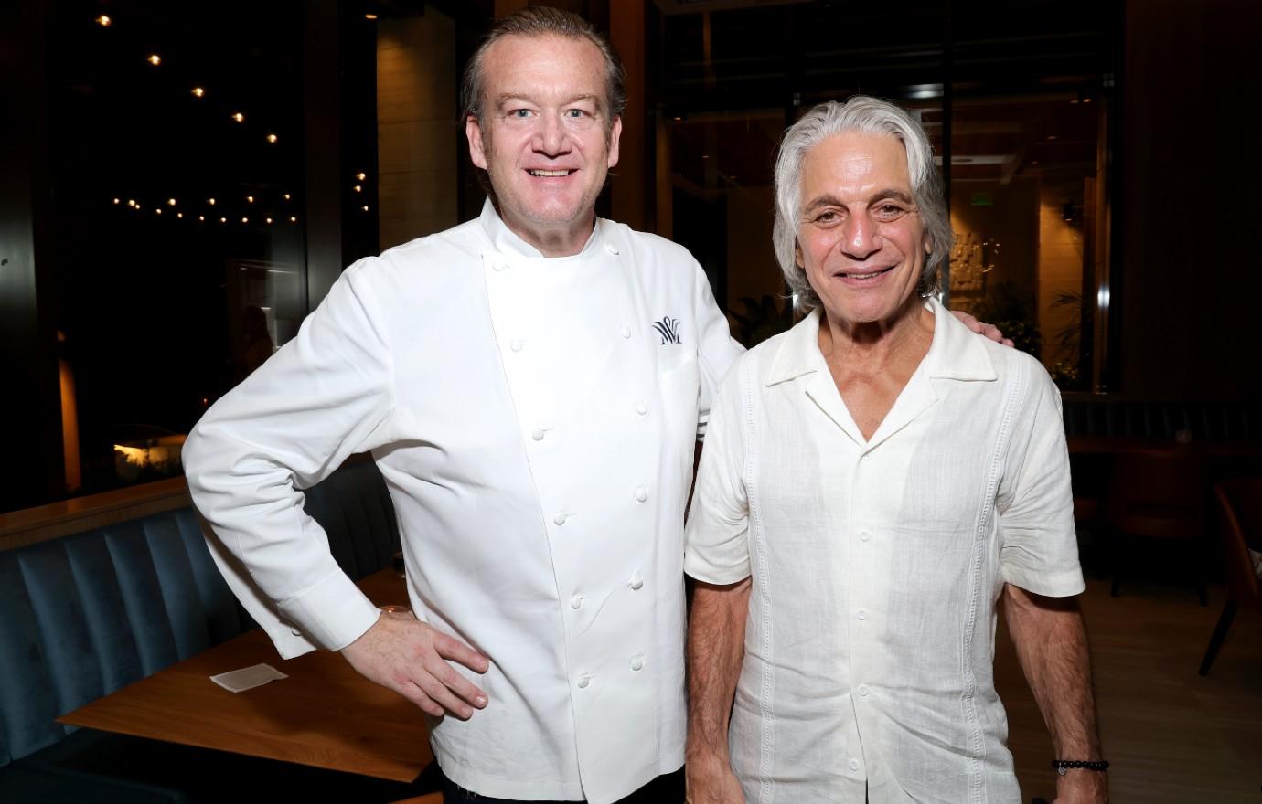 chef michael white and tony danza grand opening paranza at the cove at atlantis paradise island