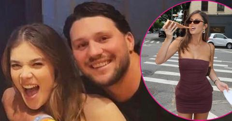 Photo pof Hailee Steinfeld and Josh Allen; picture of Brittany Williams.