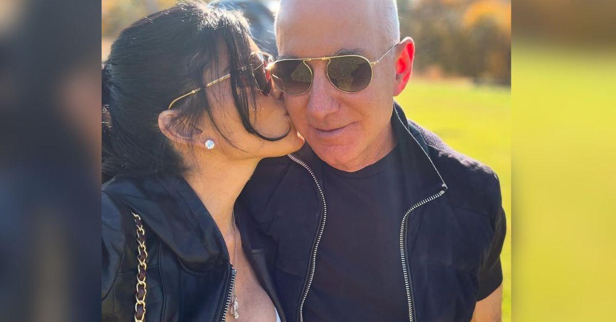 Jeff Bezos' Fiance Lauren Sanchez Wears Lacy Bra & White Suit: Photos