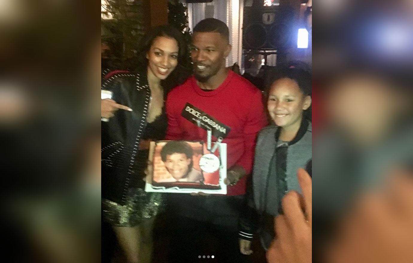 Jamie Foxx Katie Holmes Reunite 50 Birthday Party Pics 01