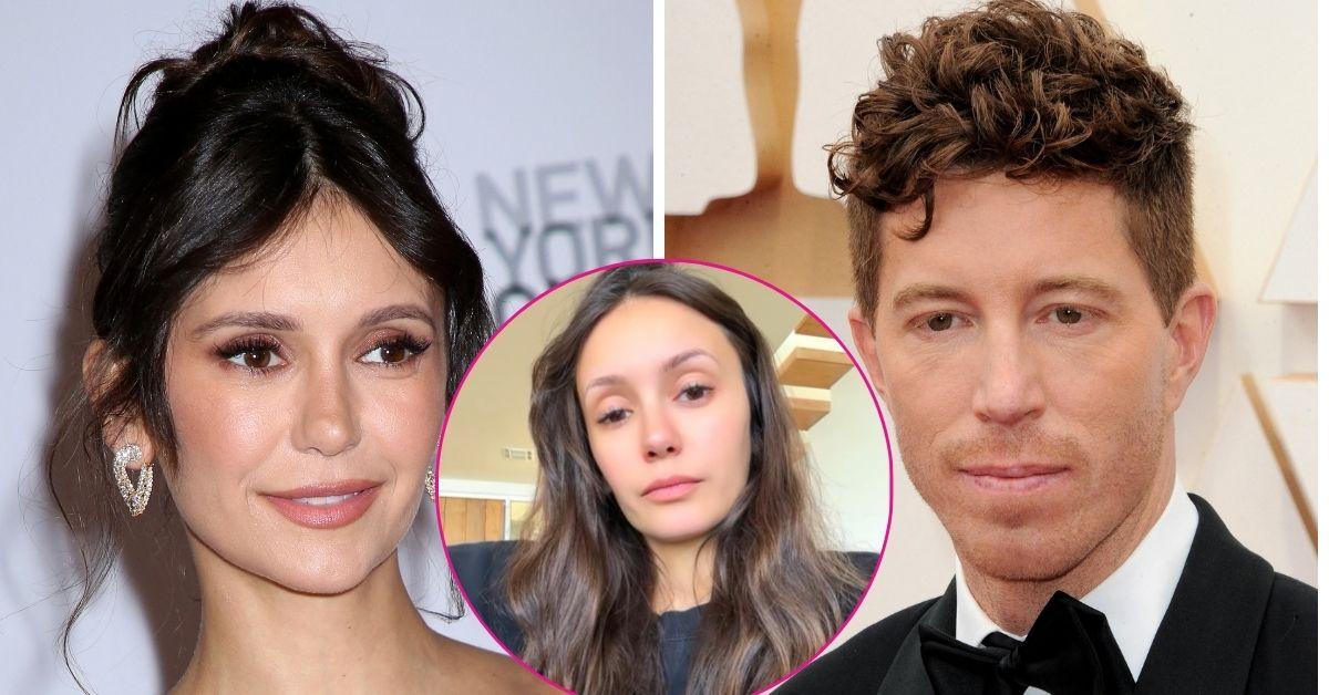 nina dobrev cryptic tiktok fixing man