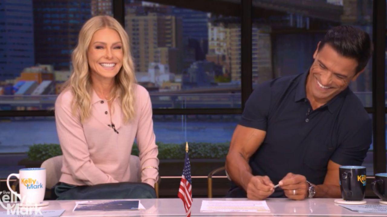 Image of Kelly Ripa and Mark Consuelos joked about 'doing it' on 'Live.'