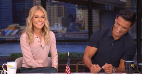 Image of Kelly Ripa and Mark Consuelos joked about 'doing it' on 'Live.'