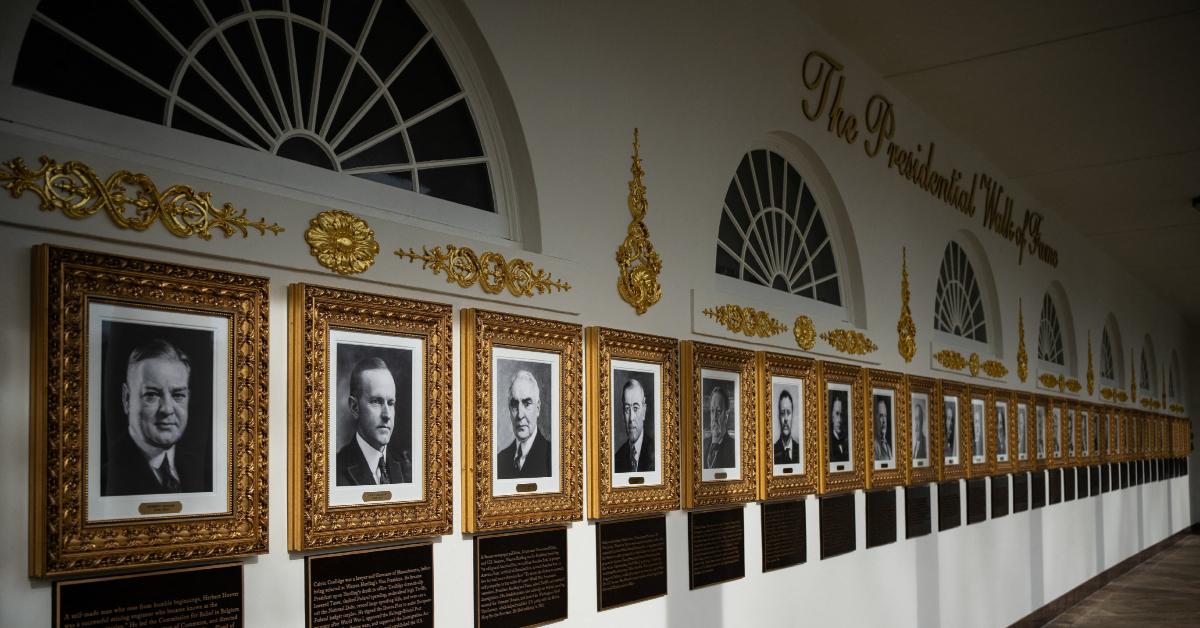 Image of Donald Trump has faced criticism for installing insulting plaques beneath his 'Presidential Walk of Fame' at the White House.