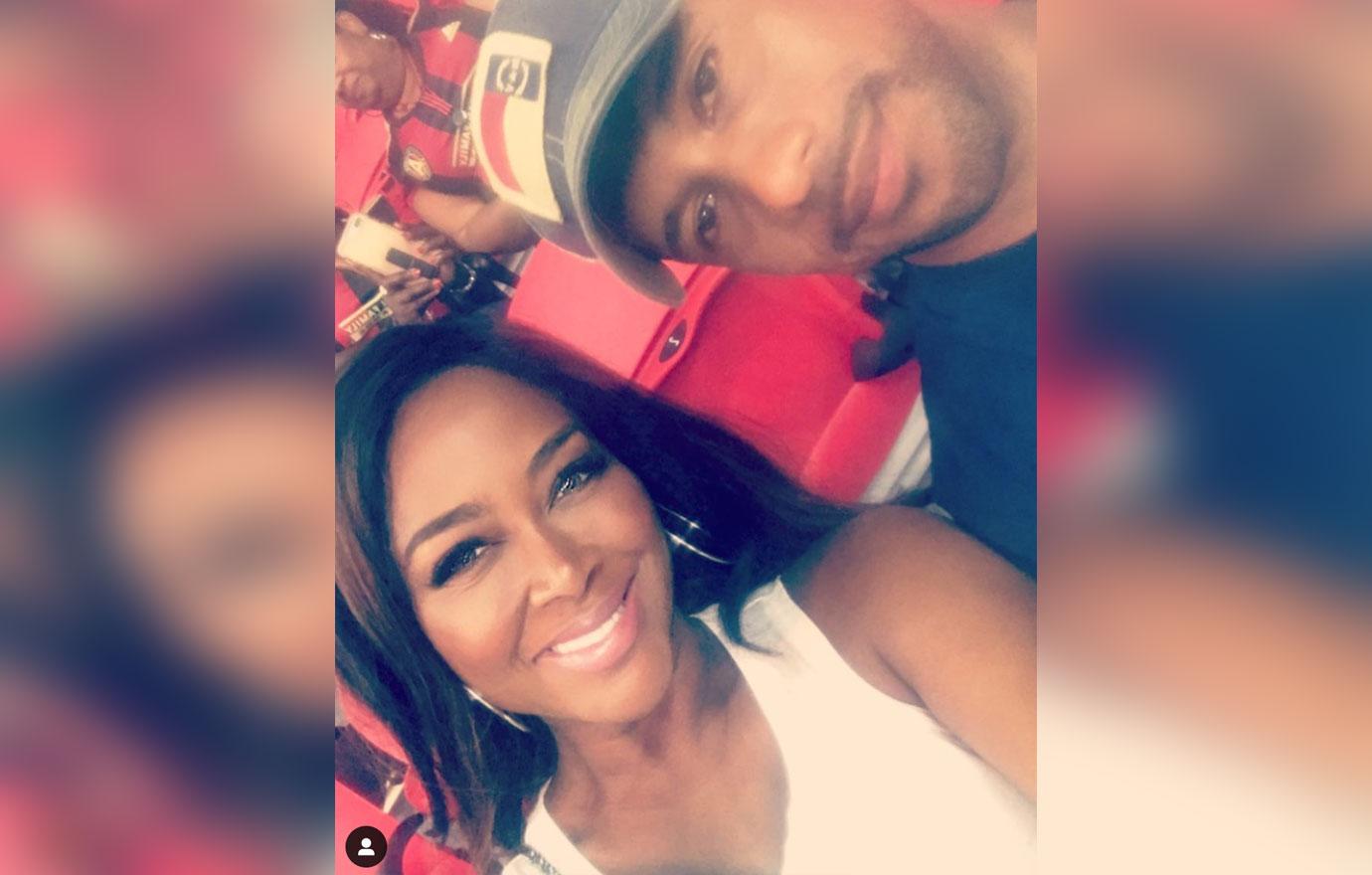 Kenya Moore And Marc Daly At Sporting Event Daughter Birthday Prenup