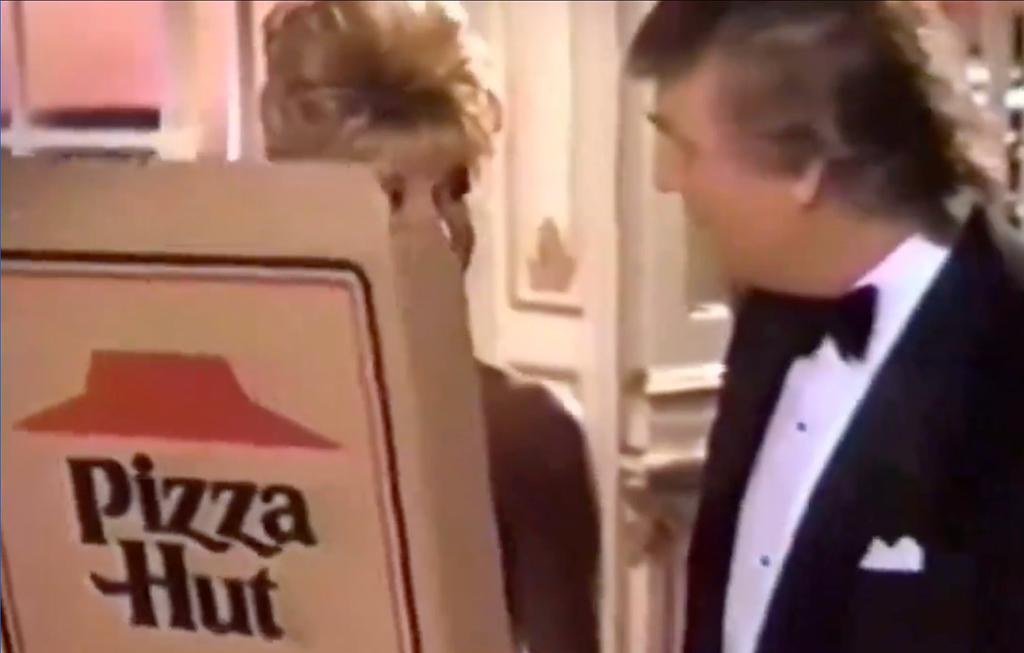 Donald Trump 'Secretly Filmed' Pizza Hut Ad With ExWife Ivana