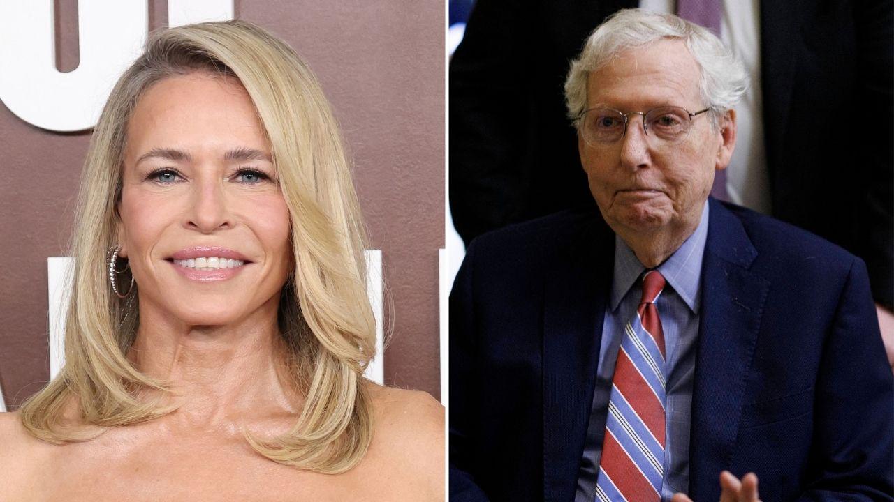 split of Chelsea Handler, Mitch McConnell.