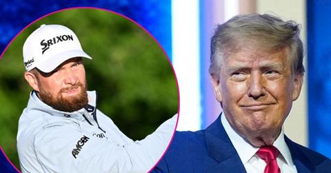 Composite photo of Shane Lowry and Donald Trump.