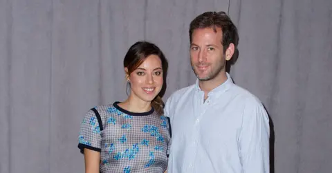 Photo of Aubrey Plaza and Jeff Baena.