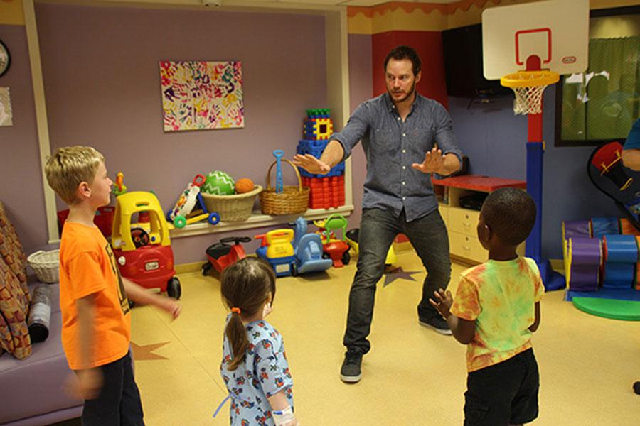 Jurassic world chris pratt .visit patients our lady of the lake childrens hospital 06