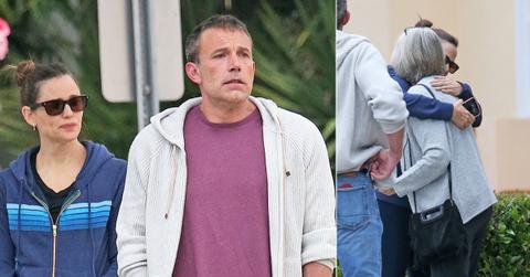 jennifer garner hugs ben affleck mom divorce rumors photos