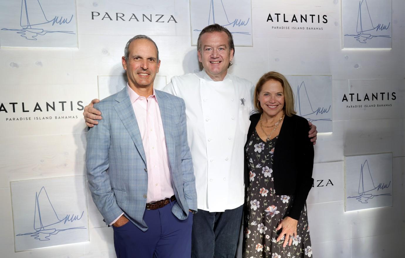 john molner michael white katie couric grand opening paranza at the cove atlantis paradise island