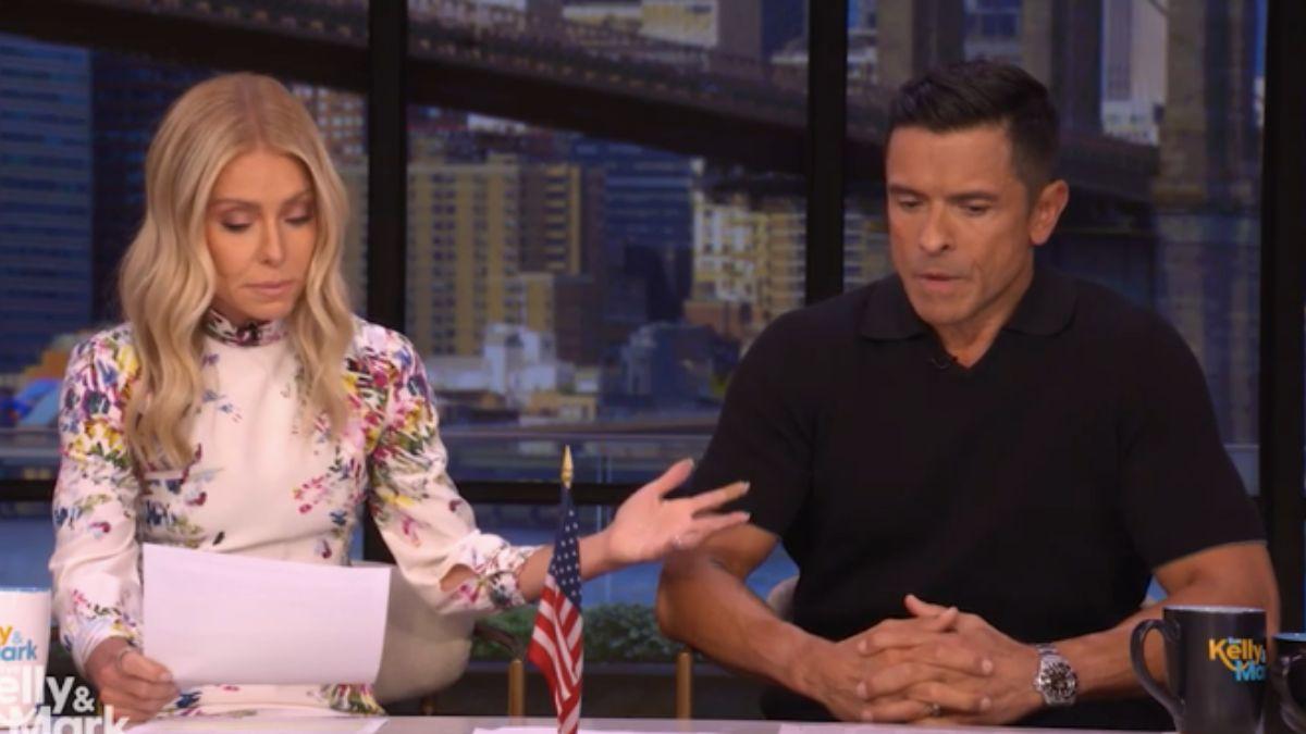 Image of Kelly Ripa argued back and said the dog was just 'tired.'