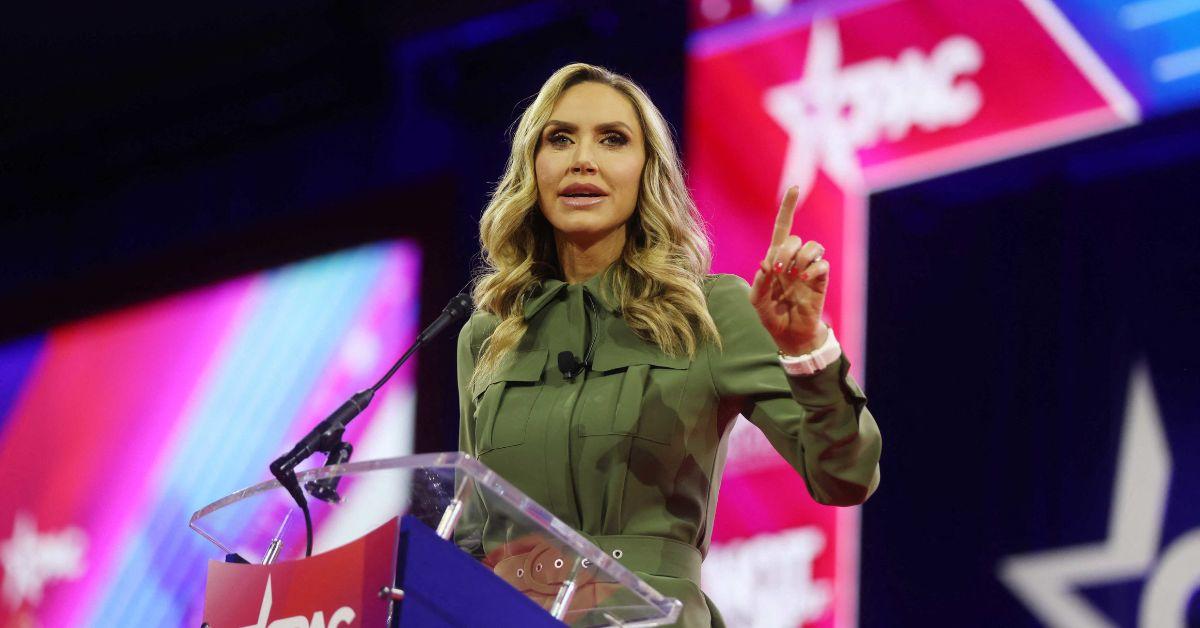 image of Lara Trump spoke about social media rules for children.