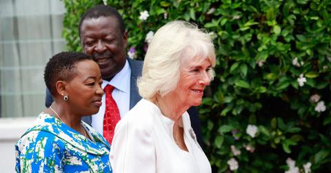 queen camilla sparks concern after spotted bandage ankle channel islands