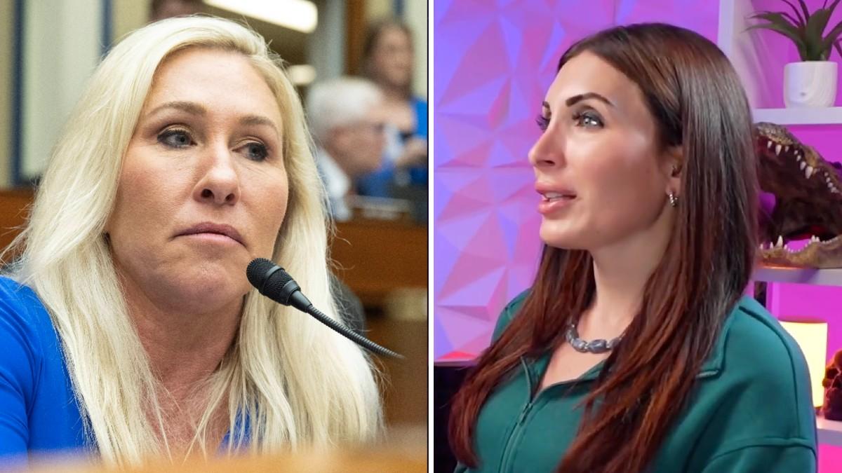 split of Marjorie Taylor Greene, Laura Loomer. 
