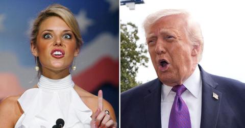 Split photo of Carrie Prejean Boller and Donald Trump.