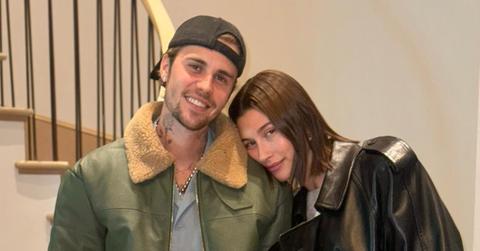 Photo of Justin and Hailey Bieber.