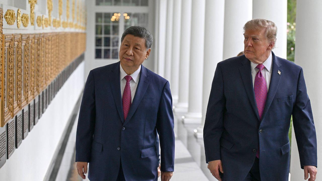 Image of Xi Jinping and Donald Trump.