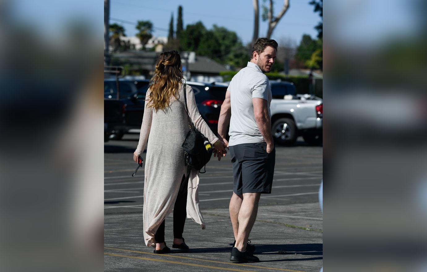 EXCLUSIVE: Chris Pratt and Katherine Schwarzenegger meet up with Arnold Schwarzenegger and girlfriend Heather Milligan