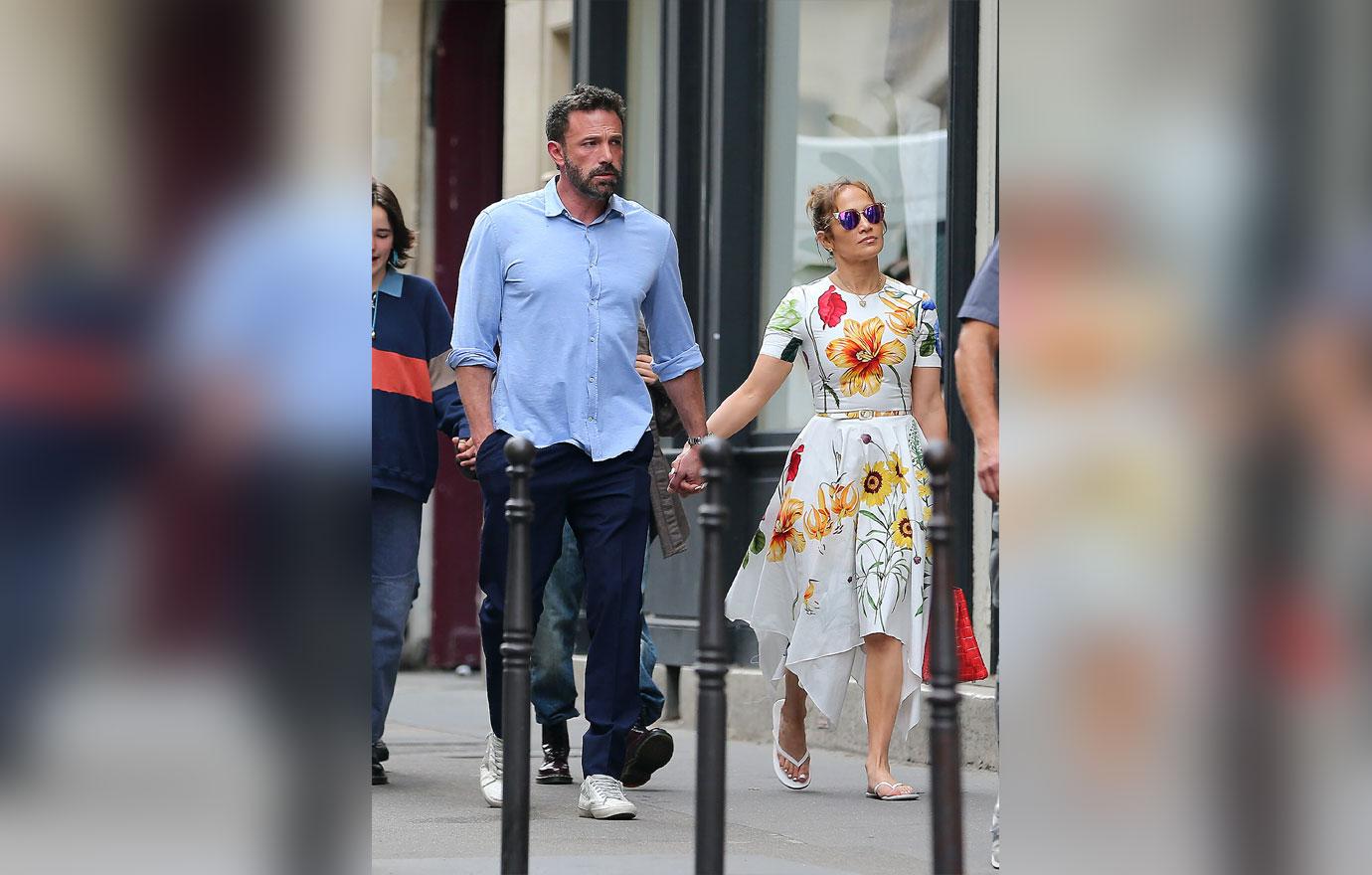 jennifer lopez and her new husband ben affleck are in paris with kids spending some quality time during french honeymoon