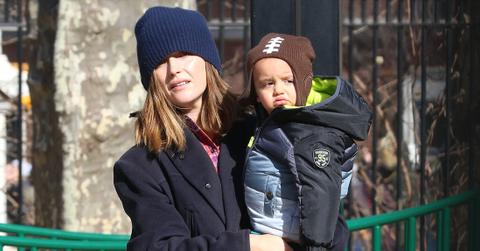 Rose Byrne and Son at the Playground