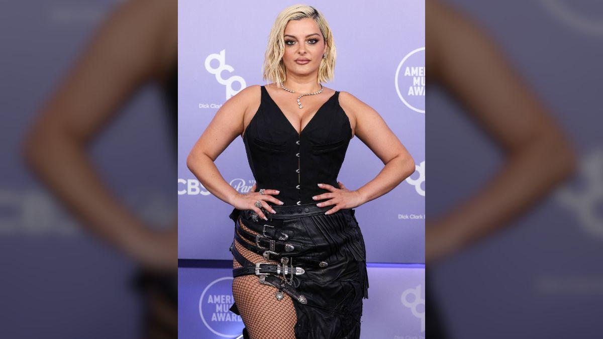 Photo of Bebe Rexha savagely reposted a tweet that compared a recent appearance to an old photo of herself.