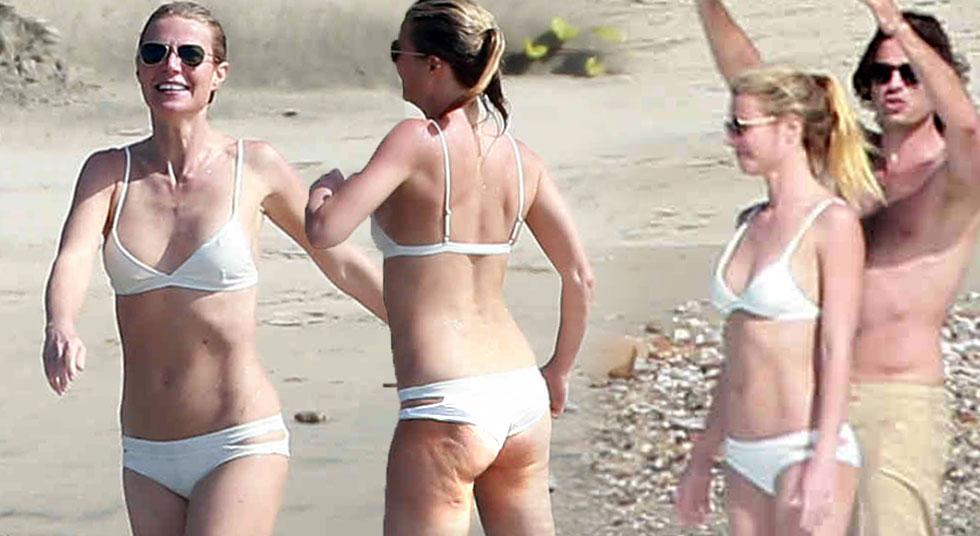 Gwyneth Paltrow Shows Off Her Toned Beach Body With Shirtless Boyfriend Brad Falchuk 6559