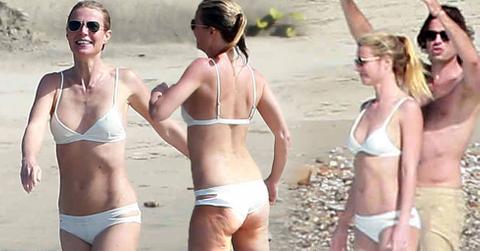Gwyneth Paltrow Bikini Bradley Falchuk Nude Swimming Trunks