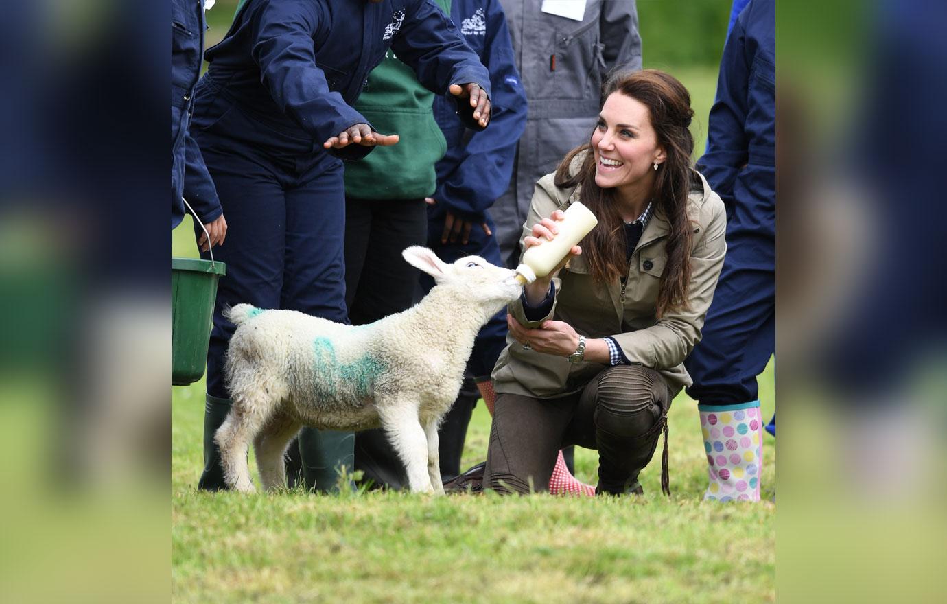 Kate Middleton Baby Lamb Photos 06 05