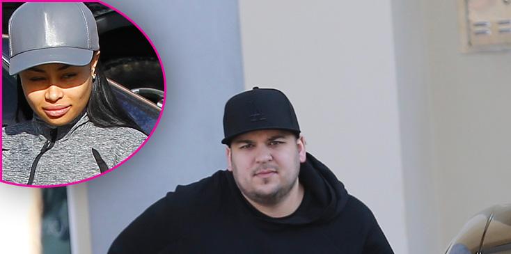 Exclusive&#8230; Rob Kardashian &amp; Blac Chyna Visit The Dentist In Calabasas With Chyna&#8217;s Son King