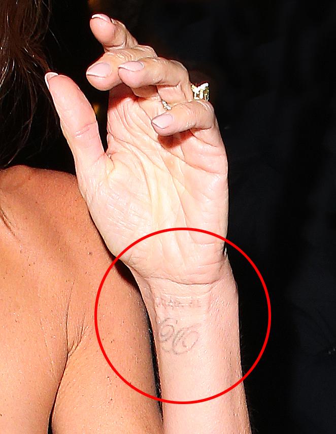 Victoria Beckham Explains Why She Had Her Tattoo Of Hubby Davids Initials  Removed  Perez Hilton